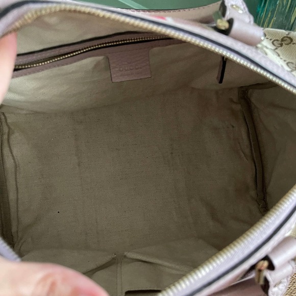 ❌SOLD❌Gucci Boston GG Supreme Canvas Lt Pink Nude Bag 2 - Picture 6 of 13